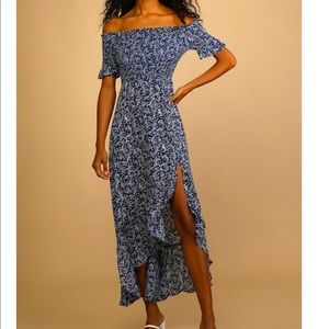 NWT lulus floral maxi dress